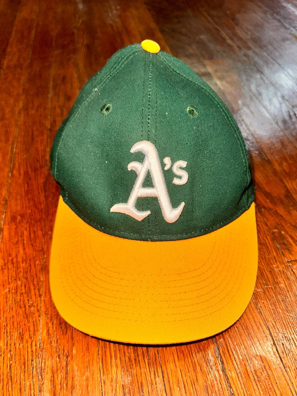 Children’s Oakland Athletics A’s Youth Size MLB Green and Yellow Baseball Hat